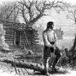 Artist depiction of Roger Williams in Providence