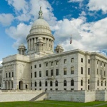 The current State House on Smith Hill, where it has stood since 1904